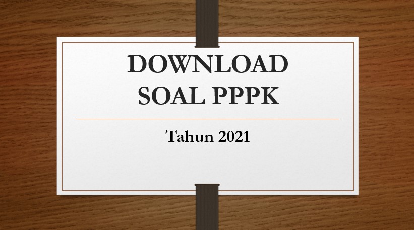 Download Soal Tryout Sukses PPPK Guru Tahun 2021